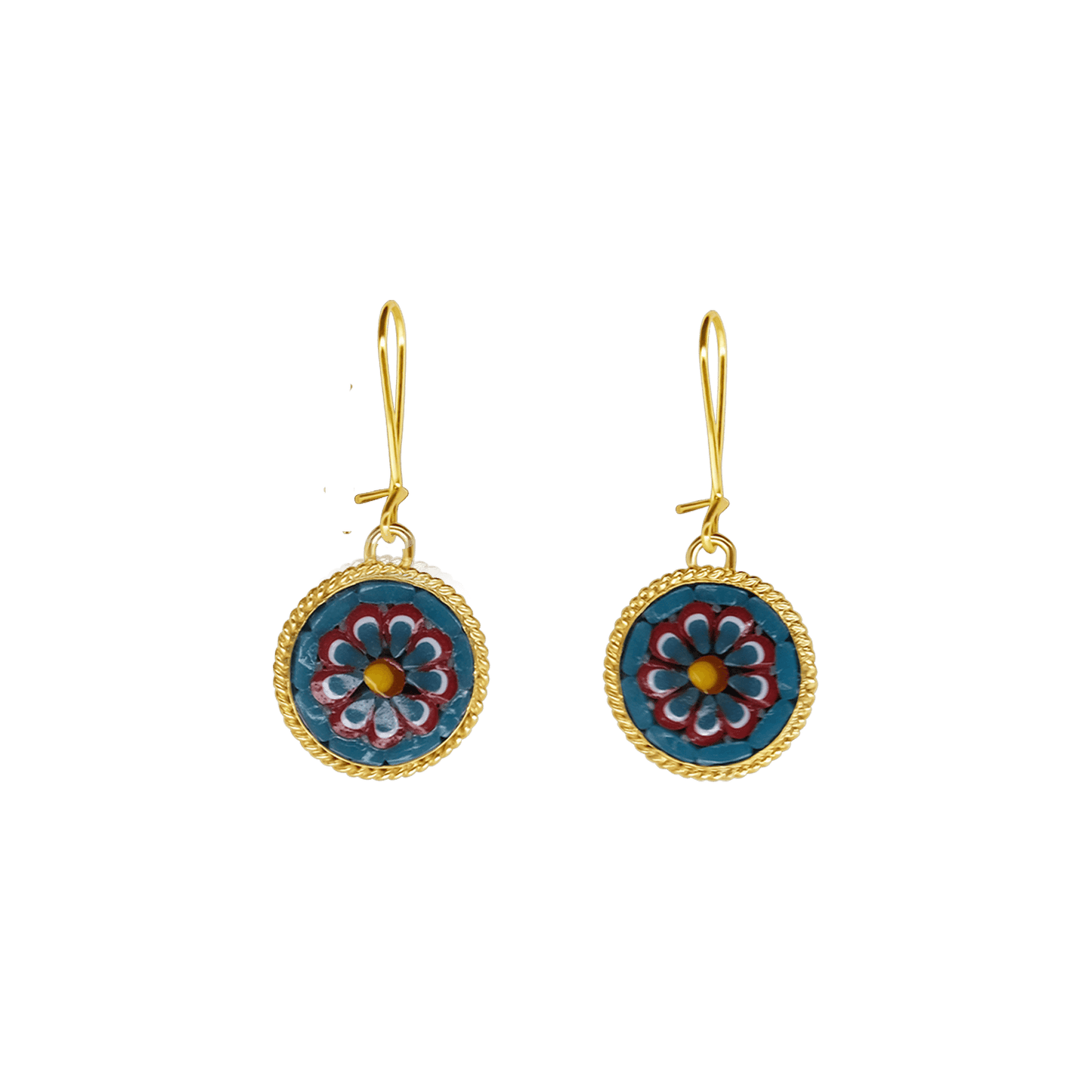 ORECCHINI - MICROMOSAIC GIOIELLI - GOLDEN METAL