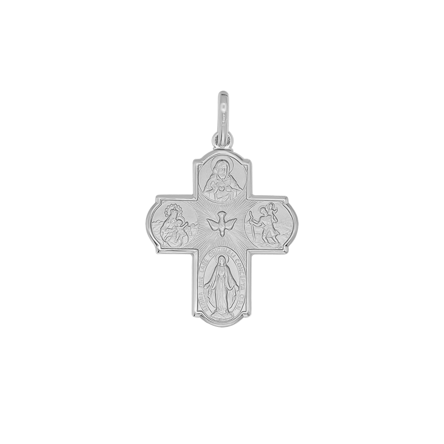 SCAPULAR - PENDENTE CROCE - ARGENTO