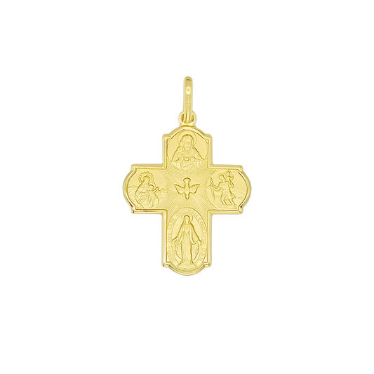 SCAPULAR - PENDENTE CROCE - ORO