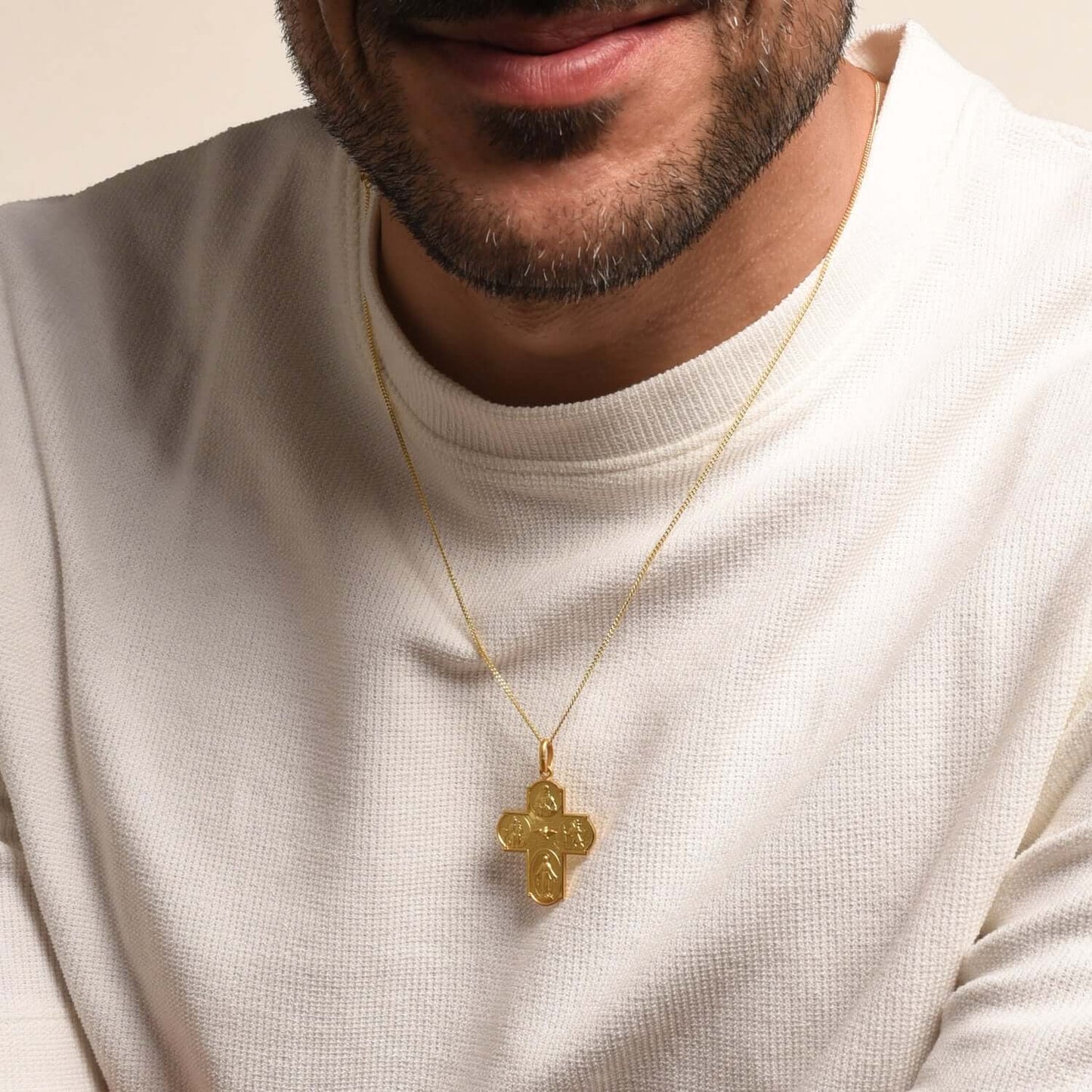 SCAPULAR - PENDENTE CROCE - METAL