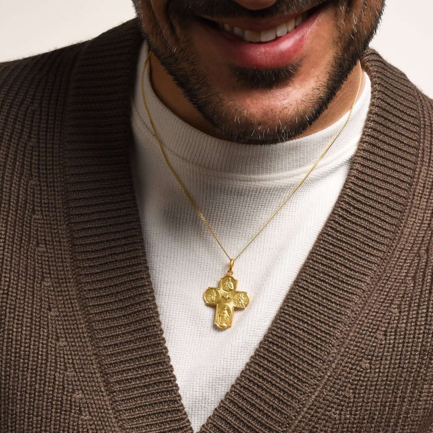 SCAPULAR - PENDENTE CROCE - ORO