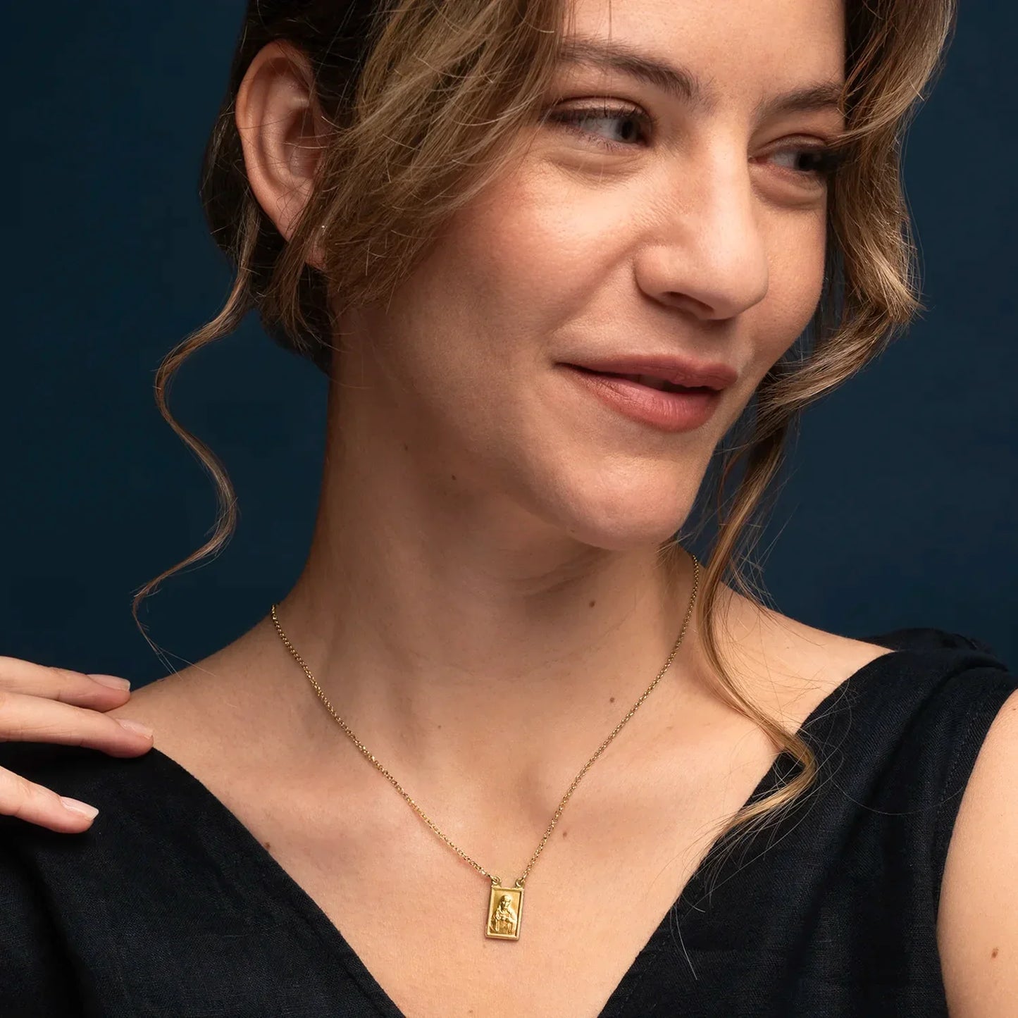 SCAPULAR COLLANA -  GOLDEN ARGENTO
